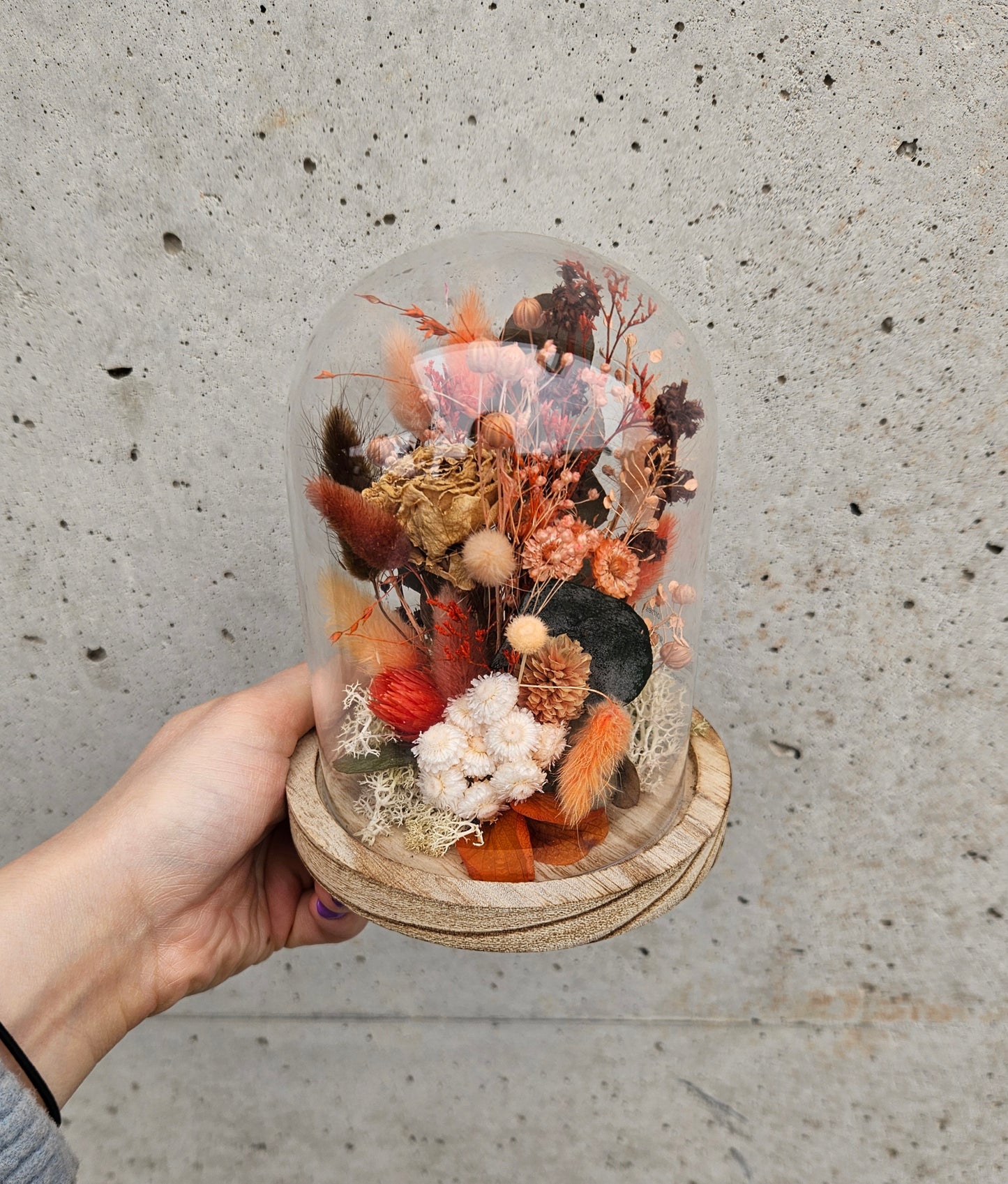 Atelier "Création d'un cloche de fleurs séchées"