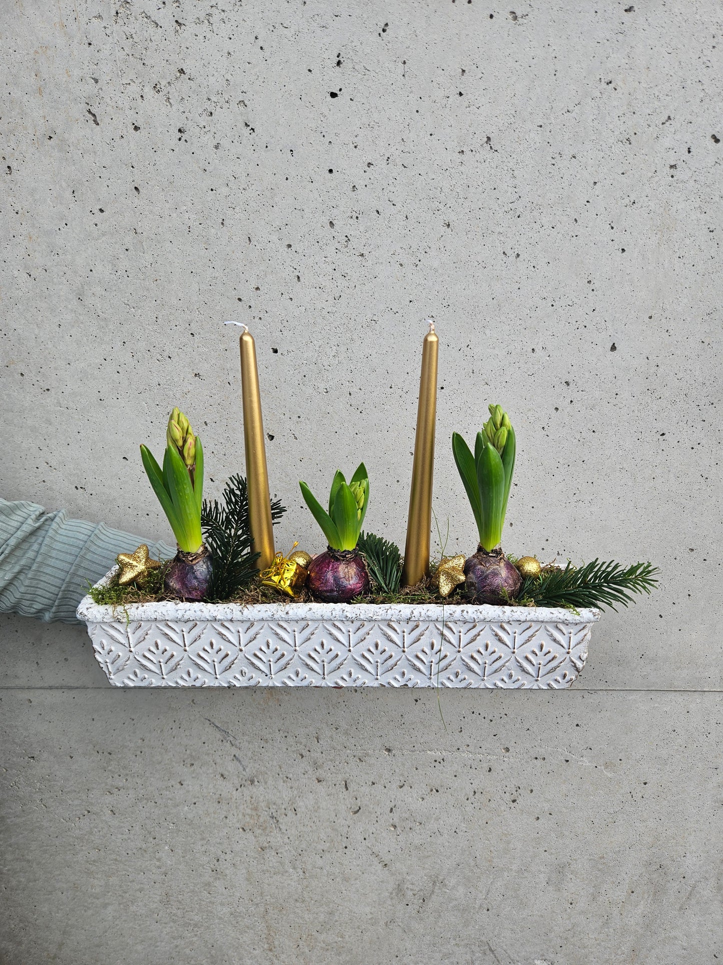 Chemin de Table avec des Jacinthes