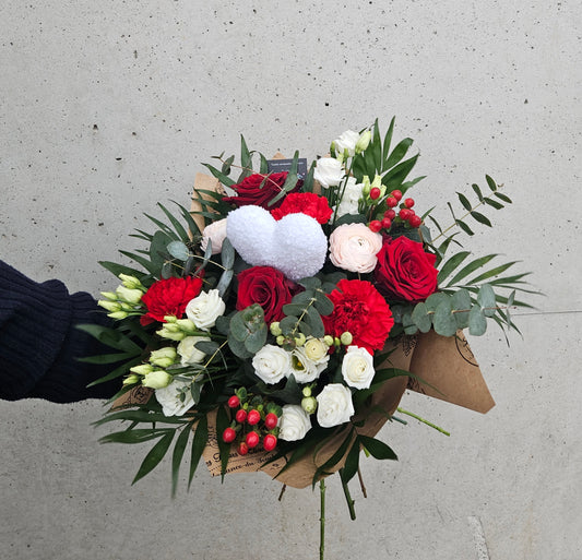 Bouquet Rouge et Blanc